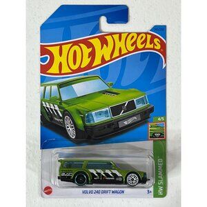 Hot Wheels Car Volvo 240 Drift Wagon HW Slammed Toy Vehicle Race Cars 1 64 Kids